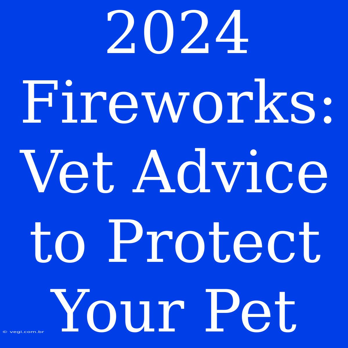 2024 Fireworks: Vet Advice To Protect Your Pet