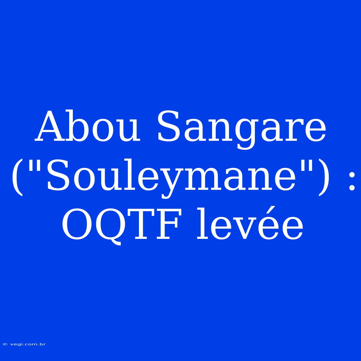 Abou Sangare (