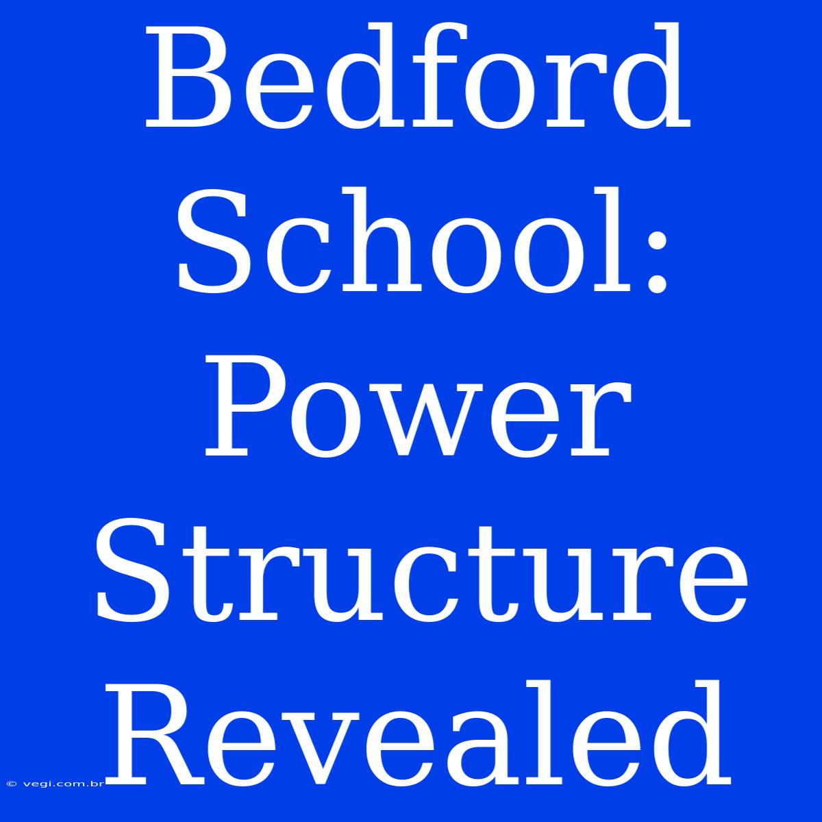 Bedford School: Power Structure Revealed