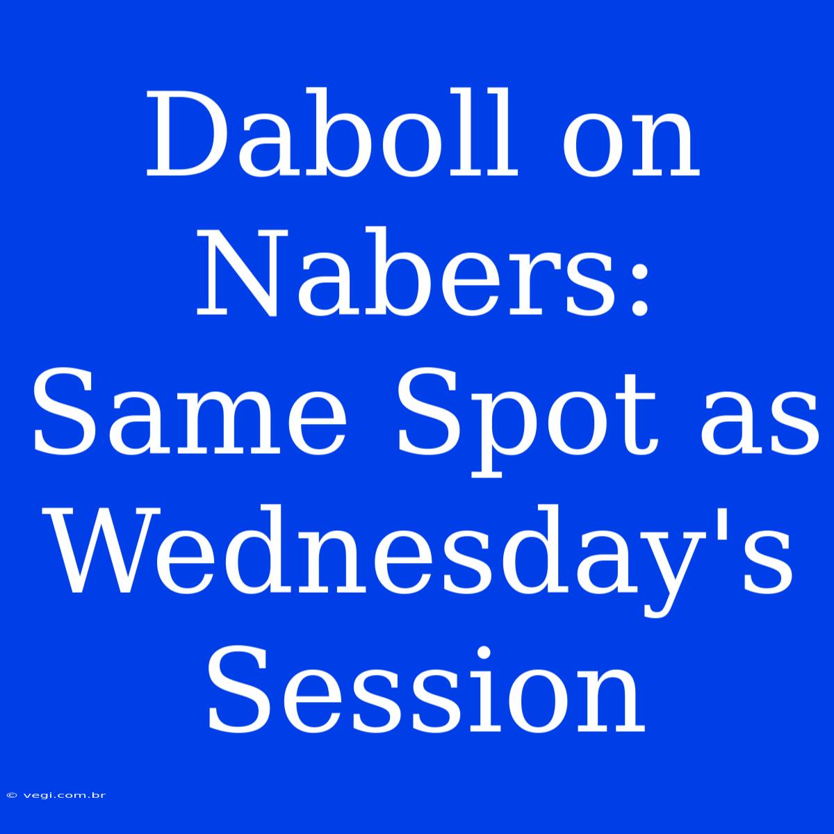 Daboll On Nabers: Same Spot As Wednesday's Session