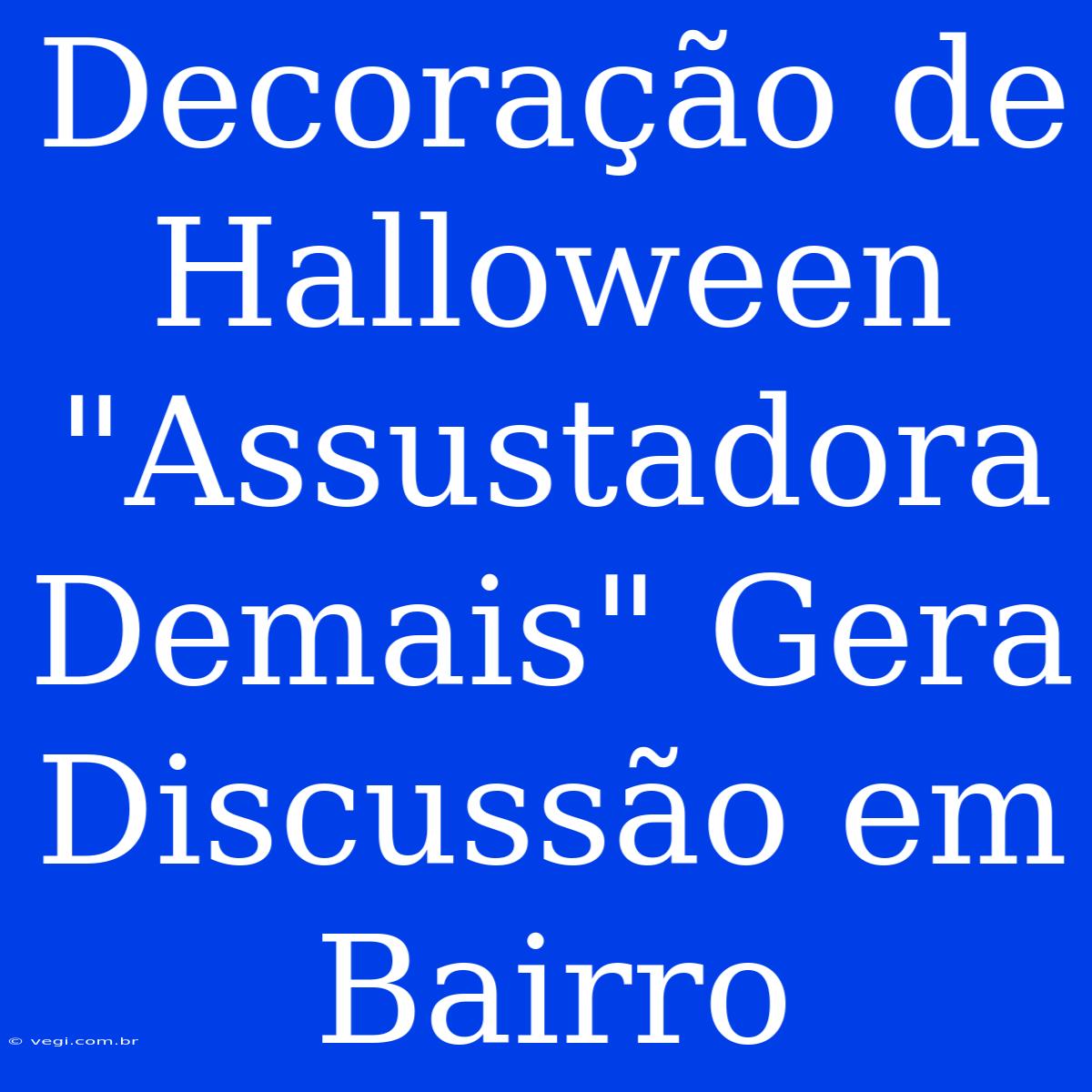 Decoração De Halloween 