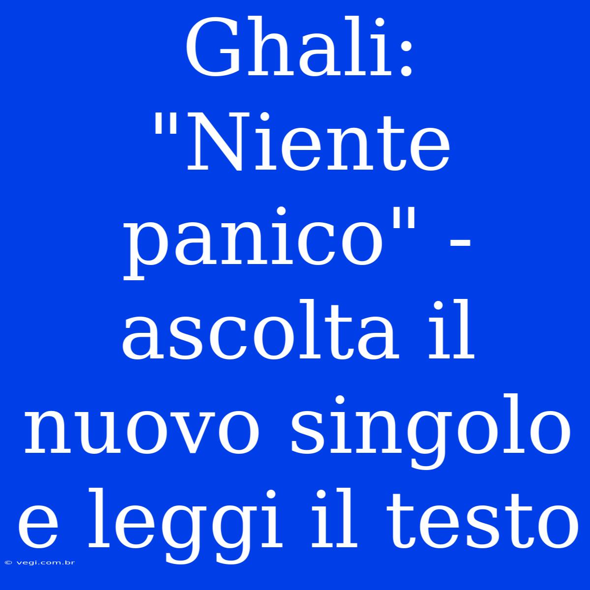 Ghali: 