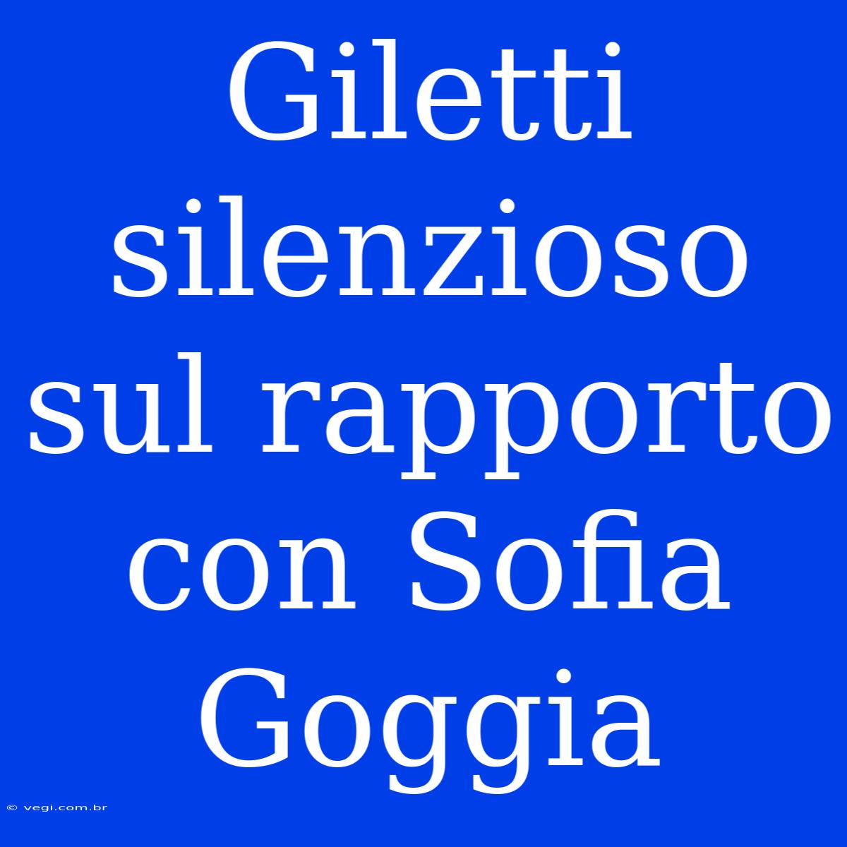 Giletti Silenzioso Sul Rapporto Con Sofia Goggia