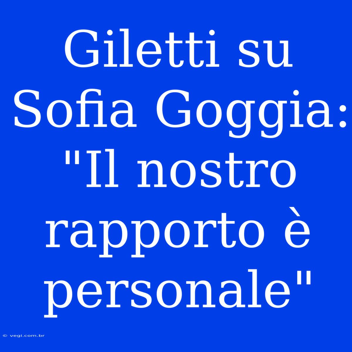 Giletti Su Sofia Goggia: 