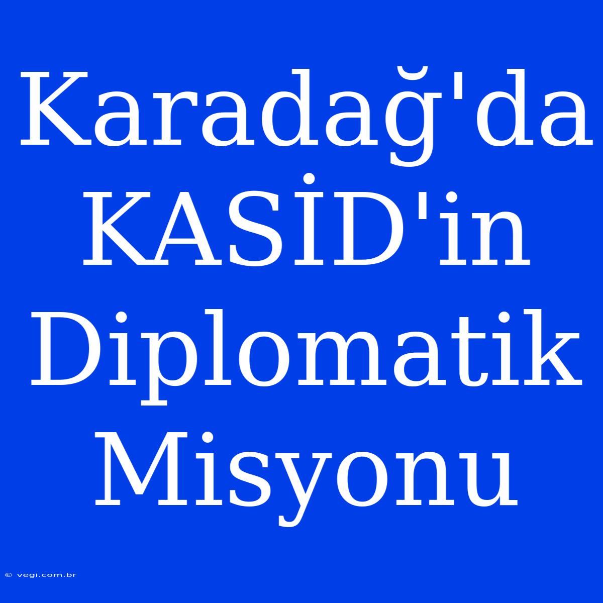 Karadağ'da KASİD'in Diplomatik Misyonu