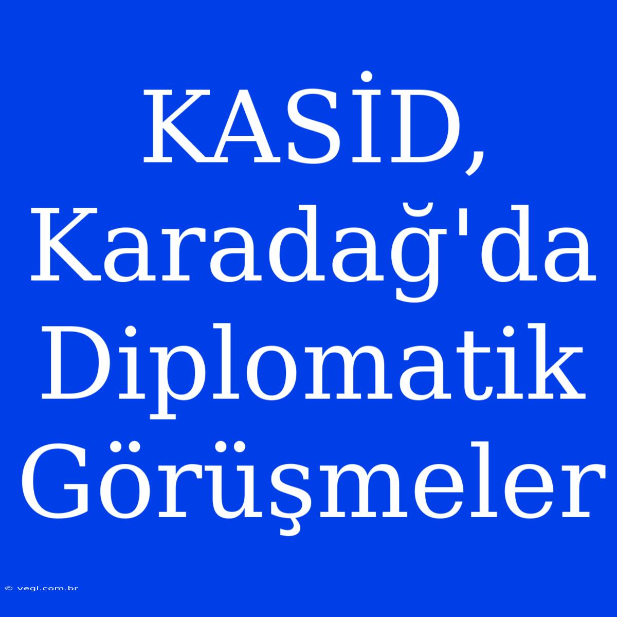 KASİD, Karadağ'da Diplomatik Görüşmeler