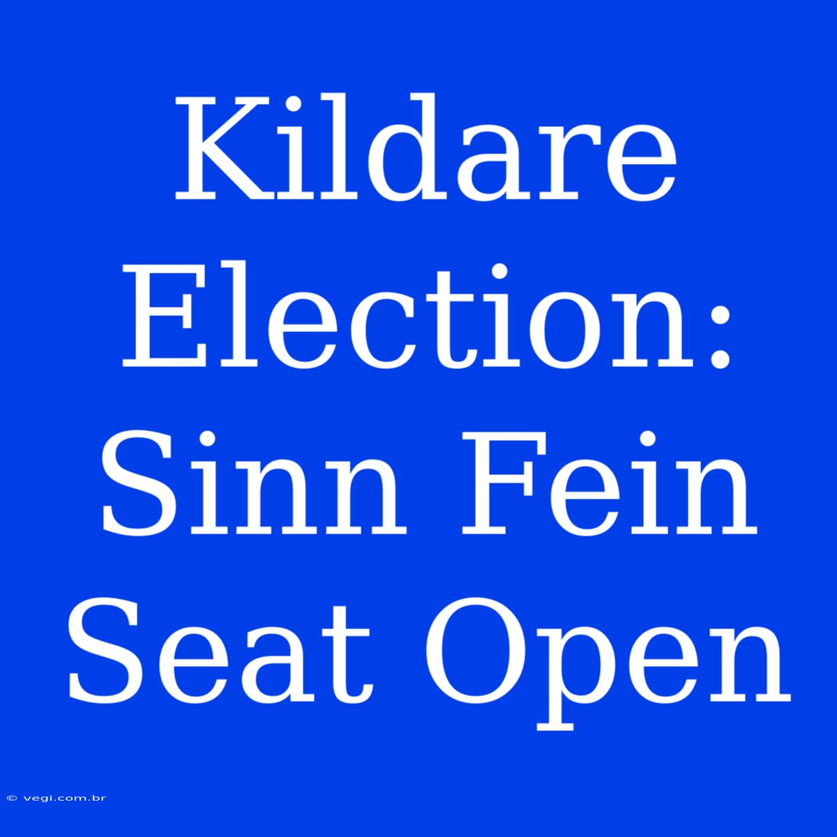 Kildare Election: Sinn Fein Seat Open