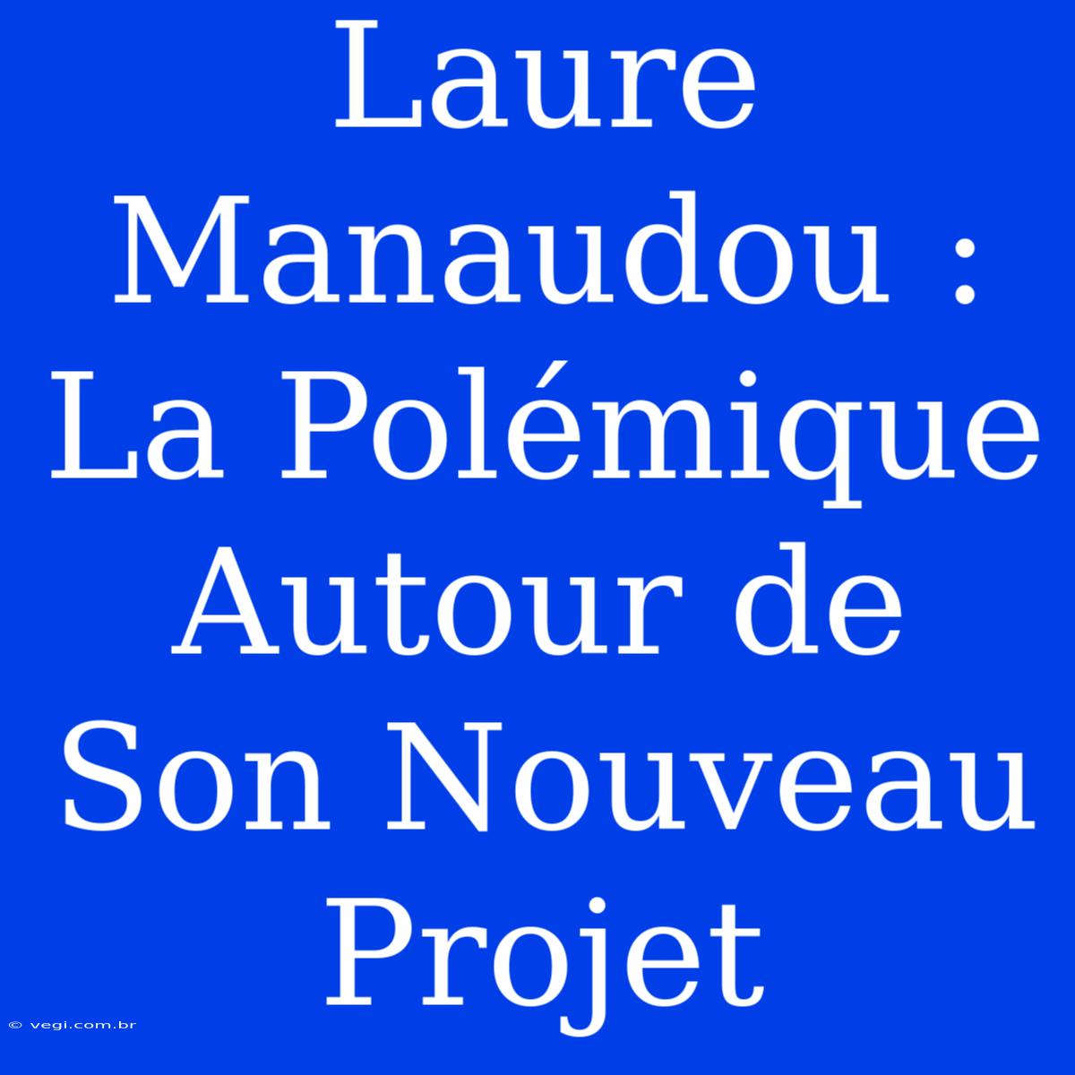 Laure Manaudou : La Polémique Autour De Son Nouveau Projet