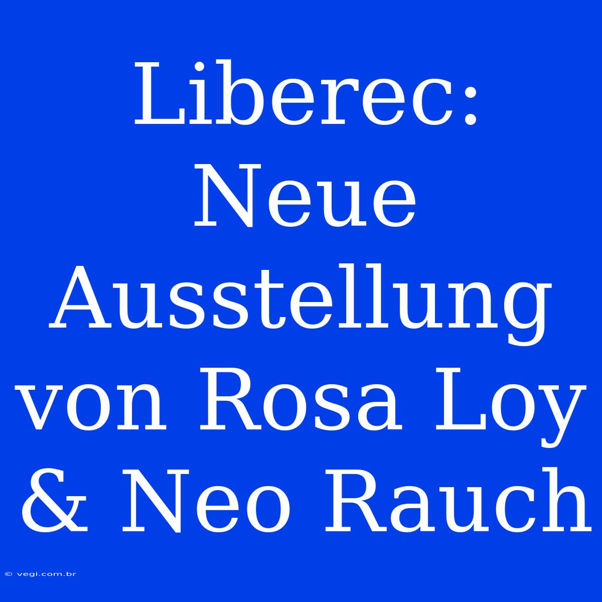 Liberec: Neue Ausstellung Von Rosa Loy & Neo Rauch