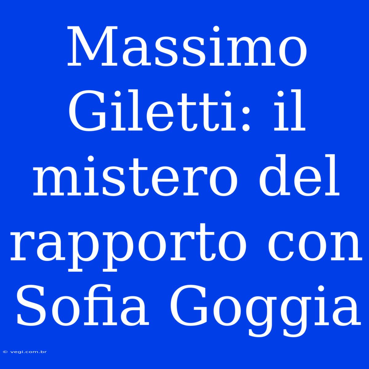 Massimo Giletti: Il Mistero Del Rapporto Con Sofia Goggia