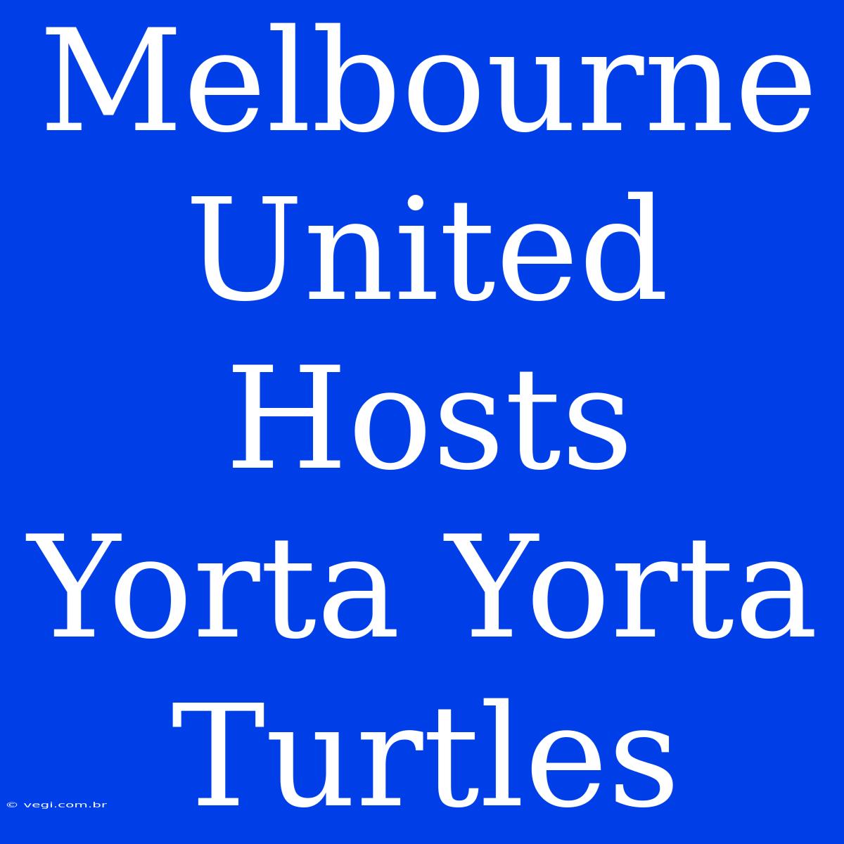 Melbourne United Hosts Yorta Yorta Turtles  