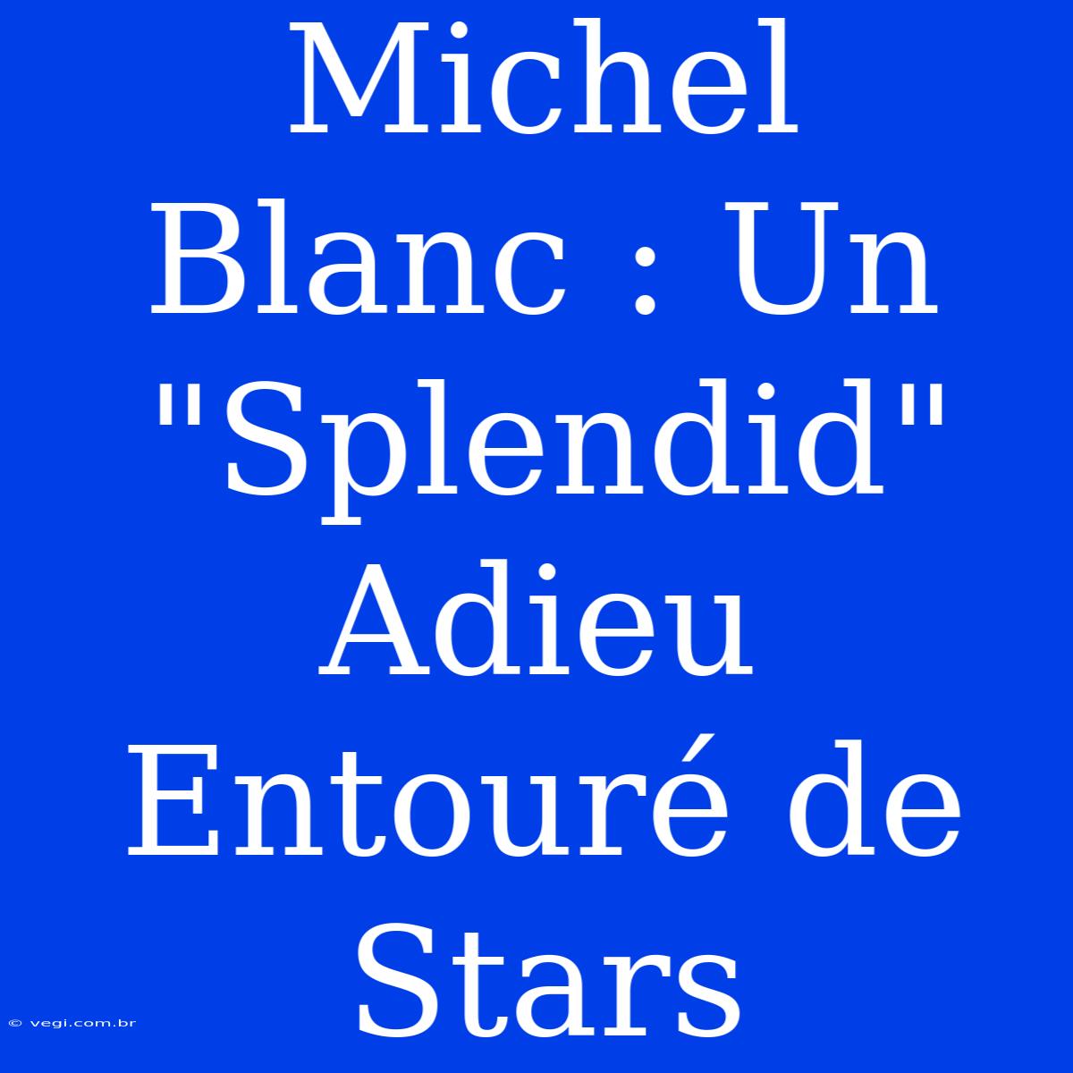 Michel Blanc : Un 