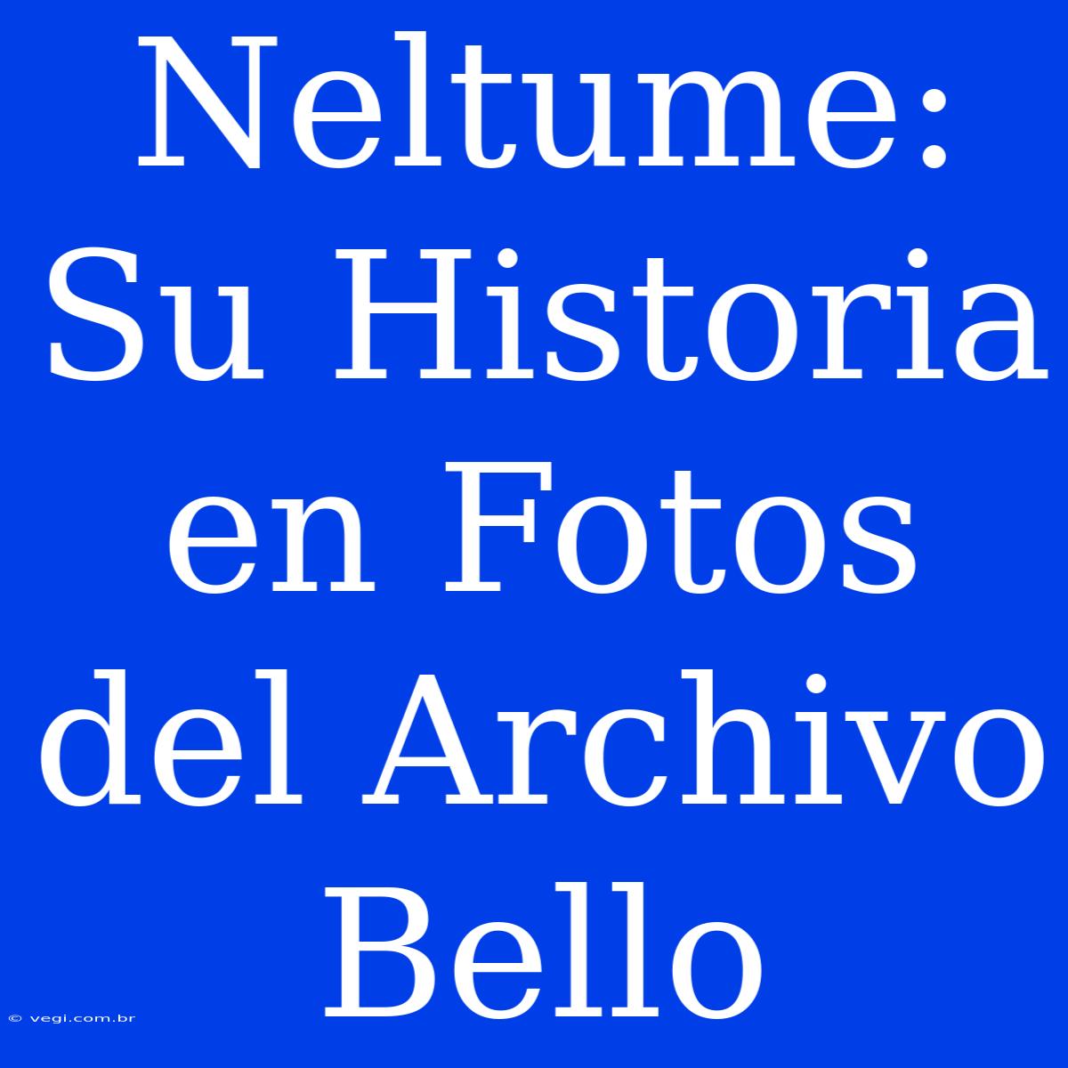 Neltume: Su Historia En Fotos Del Archivo Bello 