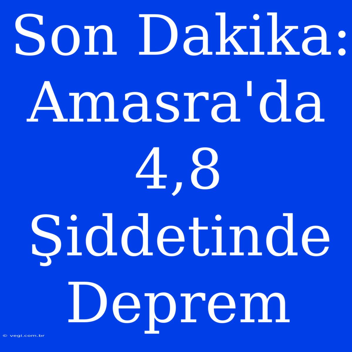 Son Dakika: Amasra'da 4,8 Şiddetinde Deprem