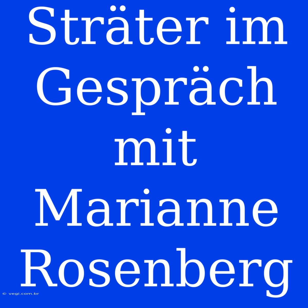 Sträter Im Gespräch Mit Marianne Rosenberg