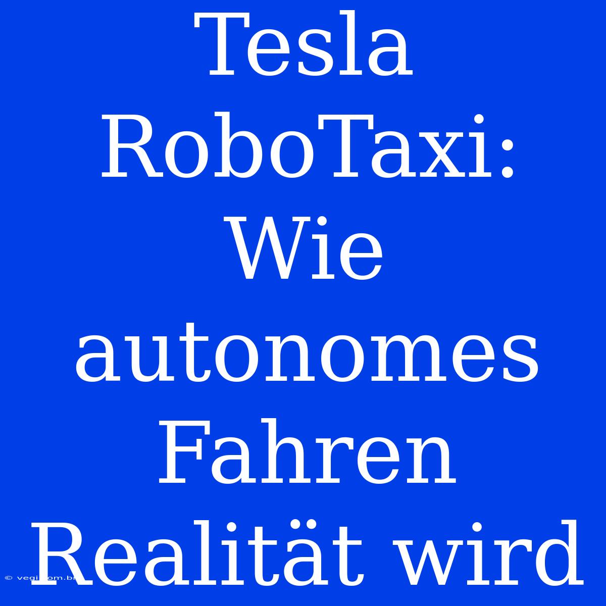 Tesla RoboTaxi: Wie Autonomes Fahren Realität Wird