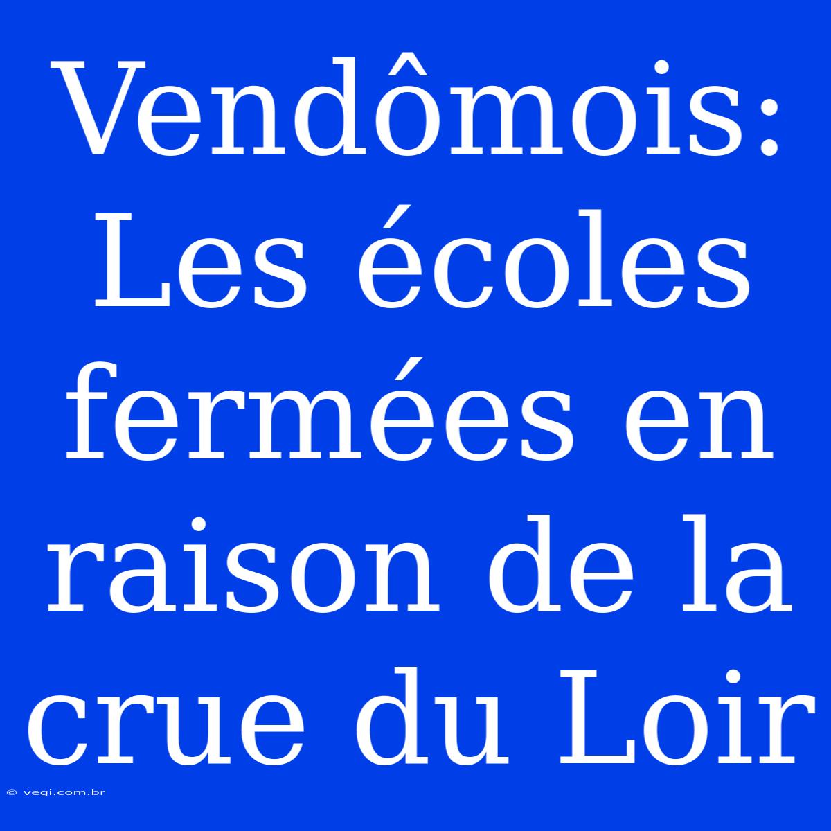 Vendômois: Les Écoles Fermées En Raison De La Crue Du Loir 