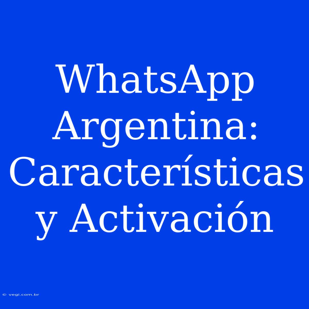 WhatsApp Argentina: Características Y Activación