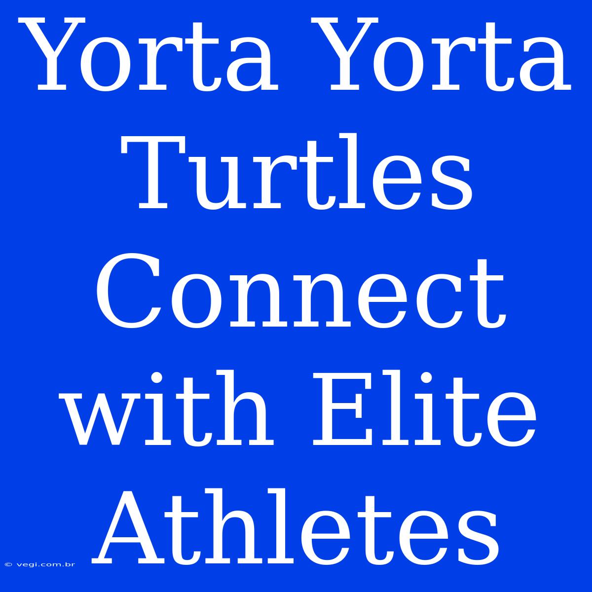 Yorta Yorta Turtles Connect With Elite Athletes